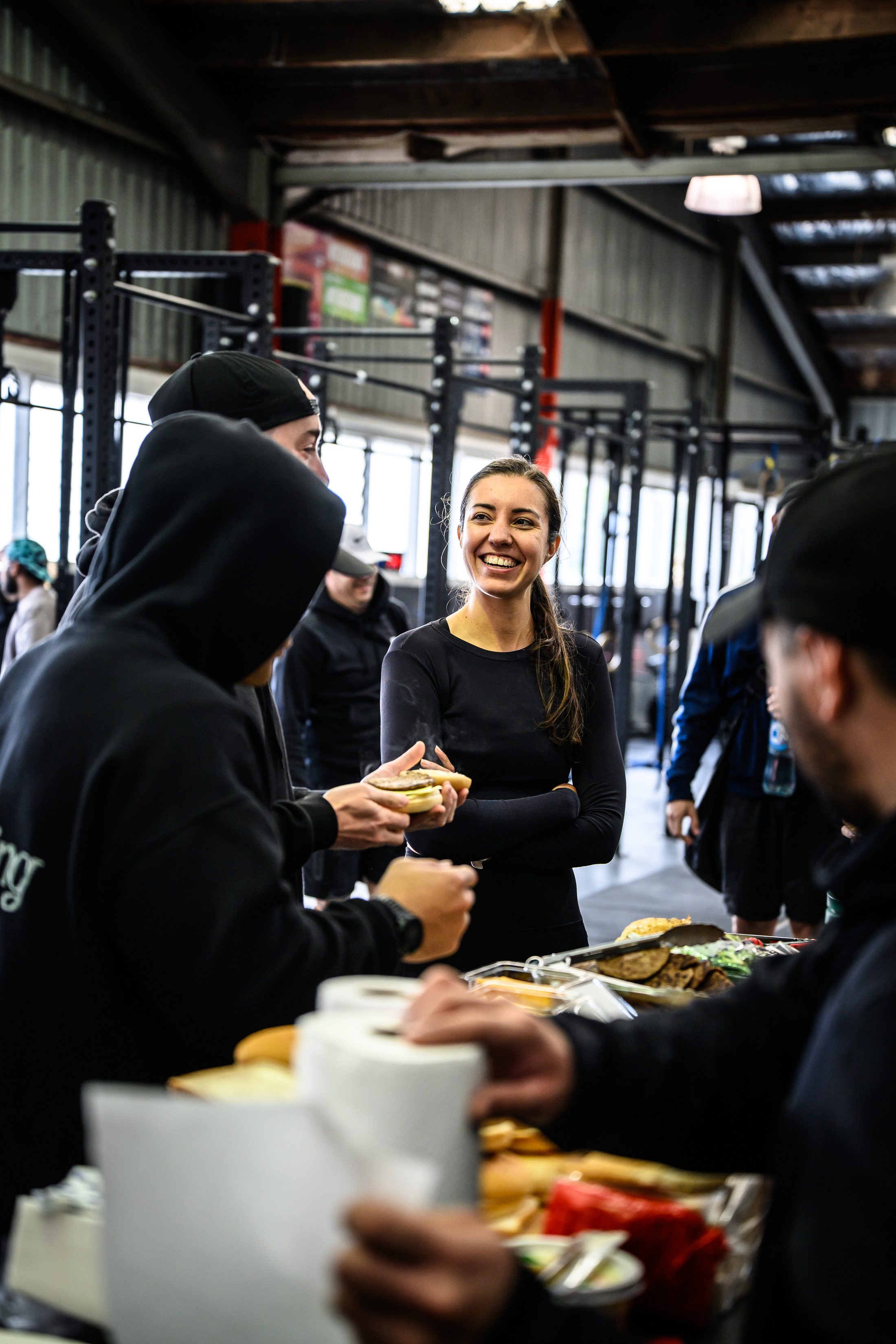 KnoxFit whānau together at a post-training BBQ